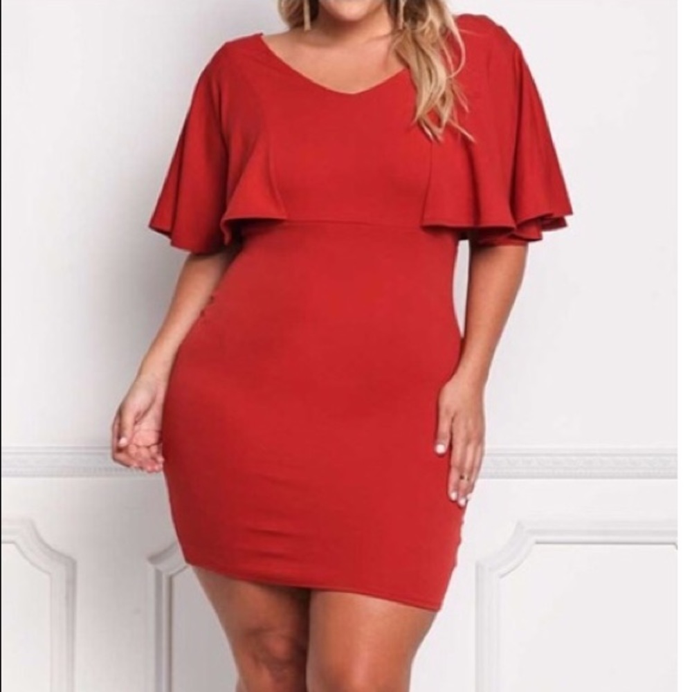 Plus Size Flounce dress